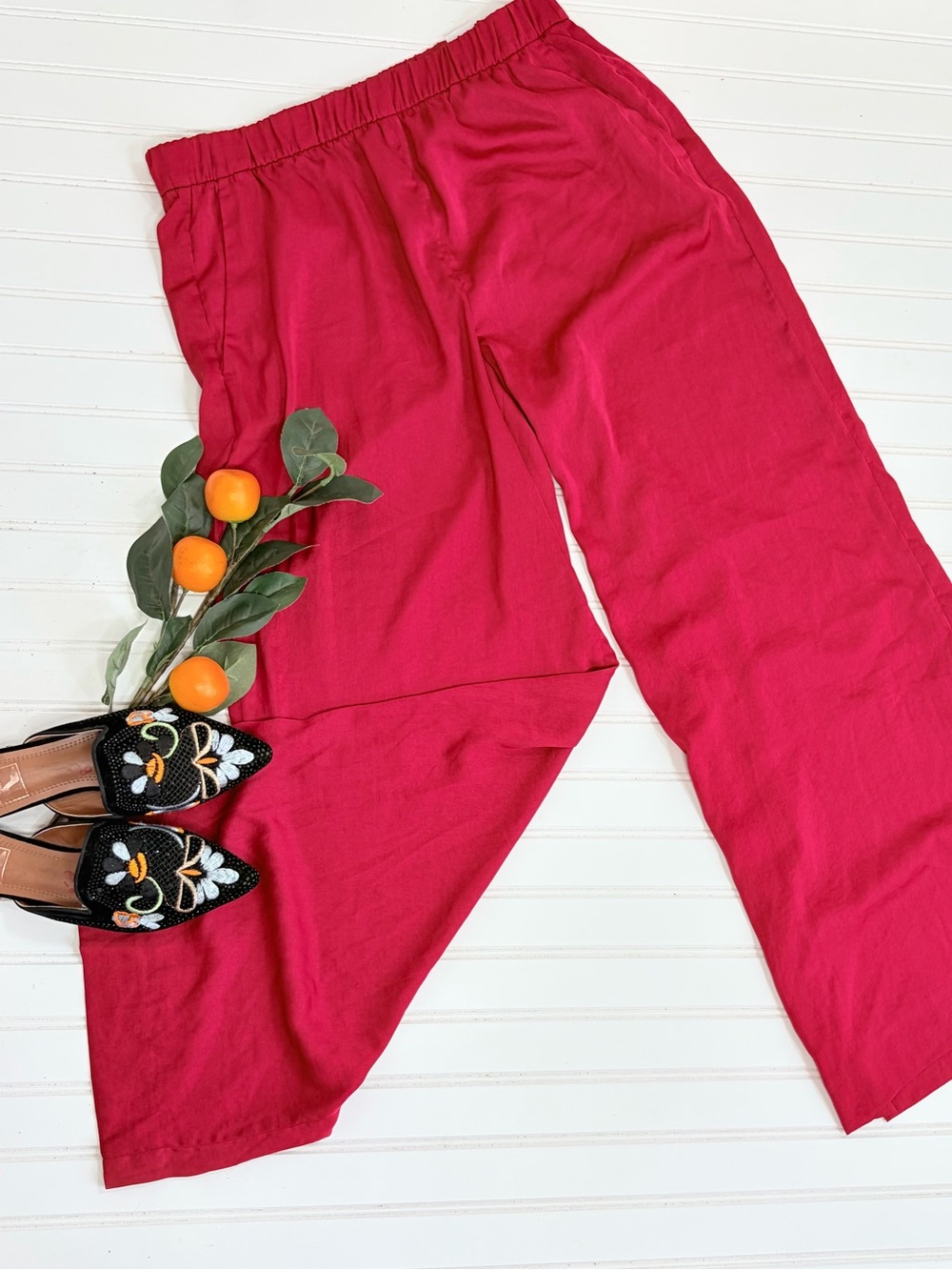 Banana Republic Factory Satin Wide Leg Pants